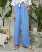 Pantalon 100% Lin Louise indigo