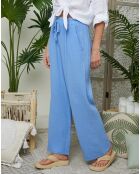 Pantalon 100% Lin Louise indigo