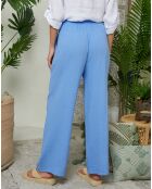 Pantalon 100% Lin Louise indigo