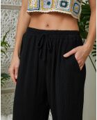 Pantalon 100% Lin Louise noir