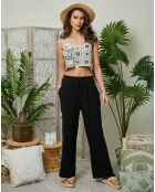 Pantalon 100% Lin Louise noir