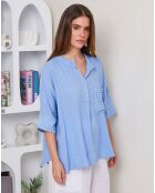Top Nell indigo 100% lino