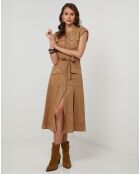 Robe 100% Lin Perrine camel