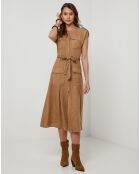 Robe 100% Lin Perrine camel