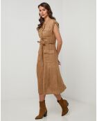 Robe 100% Lin Perrine camel