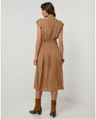 Robe 100% Lin Perrine camel