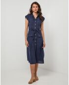 Robe 100% Lin Perrine marine