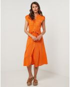 Robe 100% Lin Perrine orange