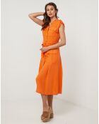 Robe 100% Lin Perrine orange