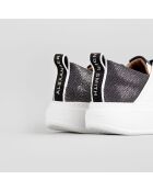 Baskets en Cuir Wembley blanc/bleu