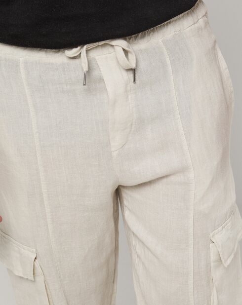 Pantalon 100% Lin Armand beige