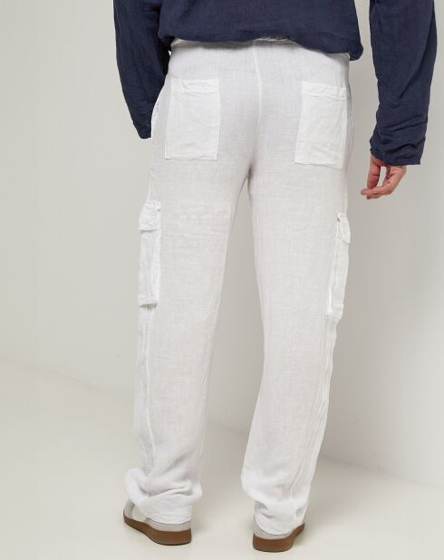 Pantalon 100% Lin Armand blanc