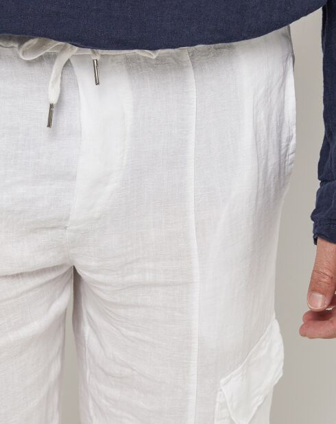 Pantalon 100% Lin Armand blanc