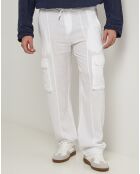Pantalon 100% Lin Armand blanc