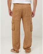 Pantalon 100% Lin Armand camel