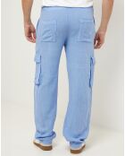 Pantalon 100% Lin Armand indigo