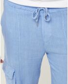 Pantalon 100% Lin Armand indigo