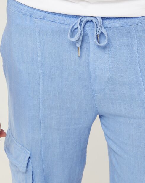 Pantalones Armand indigo 100% lino