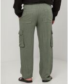 Pantalon 100% Lin Armand kaki