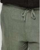 Pantalon 100% Lin Armand kaki