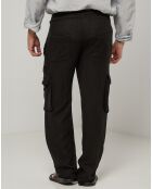 Pantalon 100% Lin Armand noir
