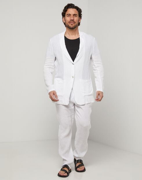 Veste 100% Lin Pierre blanche