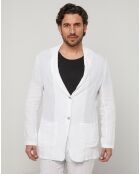 Veste 100% Lin Pierre blanche