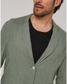 Veste 100% Lin Pierre kaki