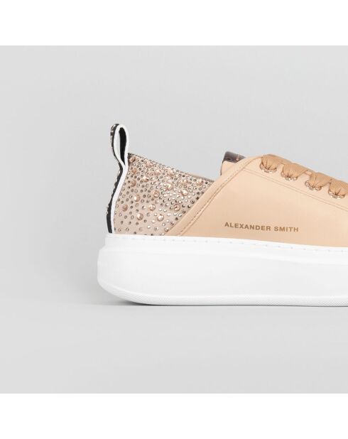 Baskets en Cuir Wembley camel
