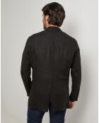 Veste 100% Lin Pierre noire