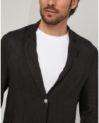 Veste 100% Lin Pierre noire