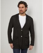 Veste 100% Lin Pierre noire