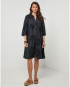 Robe Chemise 100% Lin Anna noir