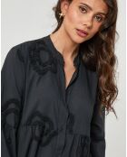 Robe Chemise 100% Lin Anna noir