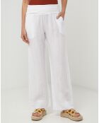 Pantalon 100% Lin Paola blanc