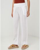 Pantalon 100% Lin Paola blanc