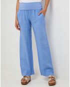 Pantalon 100% Lin Paola indigo