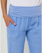 Pantalon 100% Lin Paola indigo