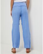 Pantalon 100% Lin Paola indigo