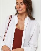 Veste en Lin & Coton Manon blanche
