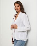 Veste en Lin & Coton Manon blanche