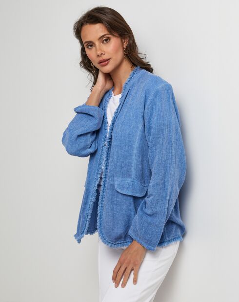 Manon indigojas van linnen en katoen