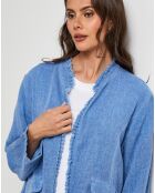 Veste en Lin & Coton Manon indigo