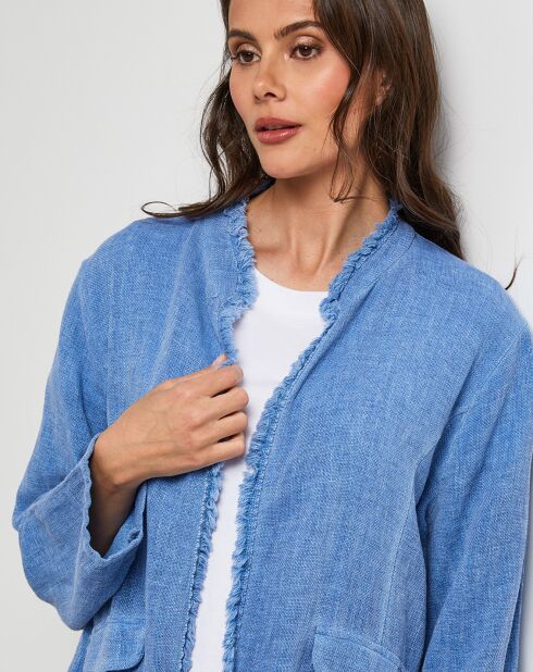 Veste en Lin & Coton Manon indigo