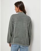 Veste en Lin & Coton Manon kaki