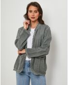 Veste en Lin & Coton Manon kaki