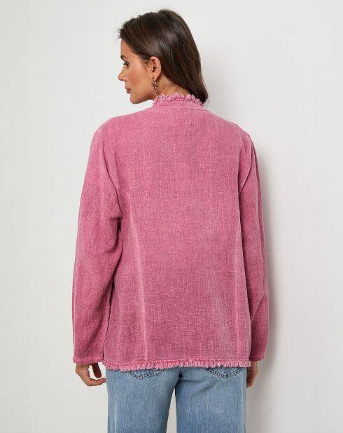 Veste en Lin & Coton Manon rose