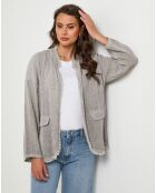 Veste en Lin & Coton Manon taupe