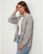 Veste en Lin & Coton Manon taupe