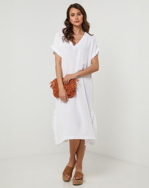 Robe en Lin & Coton Félicie blanche